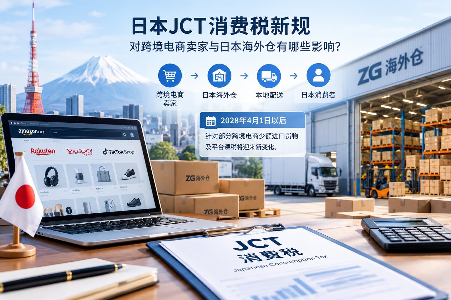 日本海外仓JCT消费税与跨境电商物流